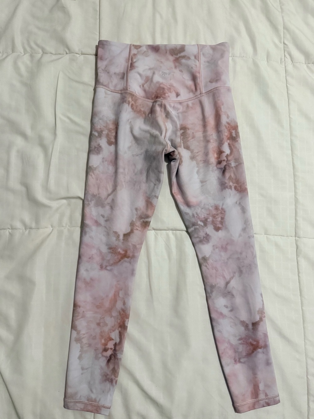 Athleta Pink Marble High-Rise Leggings